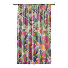 Load image into Gallery viewer, Floral Print Window Curtain