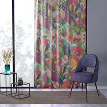 Load image into Gallery viewer, Floral Print Window Curtain