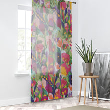Load image into Gallery viewer, Floral Print Window Curtain