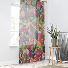 Load image into Gallery viewer, Floral Print Window Curtain
